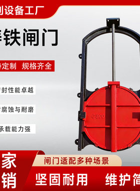 铸铁闸门一体式镶铜圆方闸门手摇电动螺杆农田灌溉水渠道水闸门