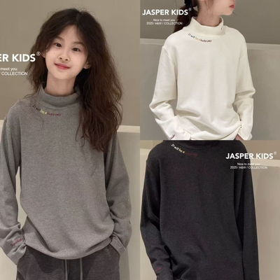 JASPERKIDS韩版儿童中高领打底衫