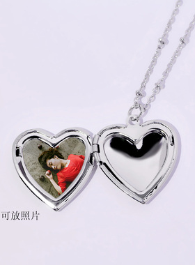 diy魅力风可以放照片吊坠项链