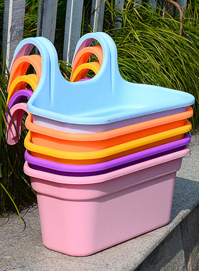 挂壁花盆挂钩绿植悬挂式花盆绿萝花盆墙面吊篮盆储水壁挂花盆