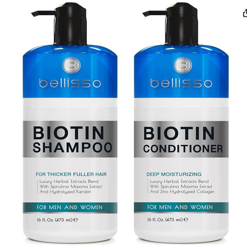 在途 BELLISSO Biotin Shampoo and Conditioner Set 洗护套