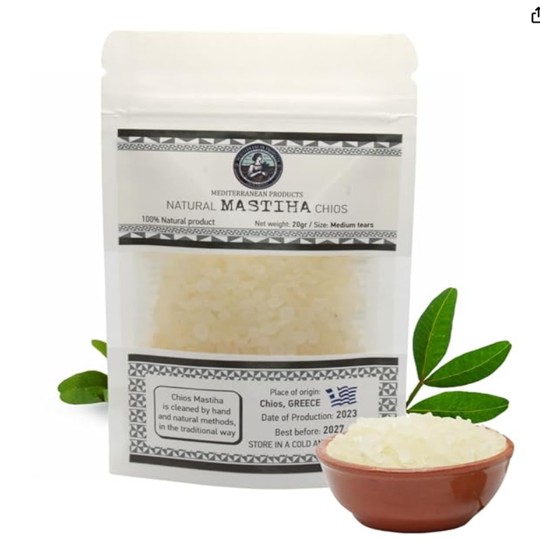 在途Mastiha Chios 25 G – Organic Mastic Gum-100% Natural Gl