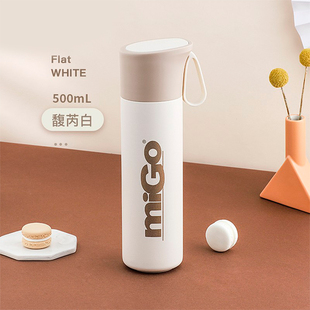migo保温杯304不锈钢红点保温杯大容量便携男女士保冷保温杯
