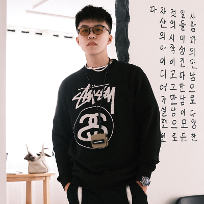 经典Stussy潮套头卫衣