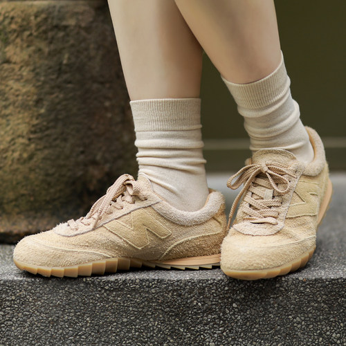 古石后百搭真皮德训鞋女款夏2026新款翻毛牛皮休闲鞋复古薄底鞋子