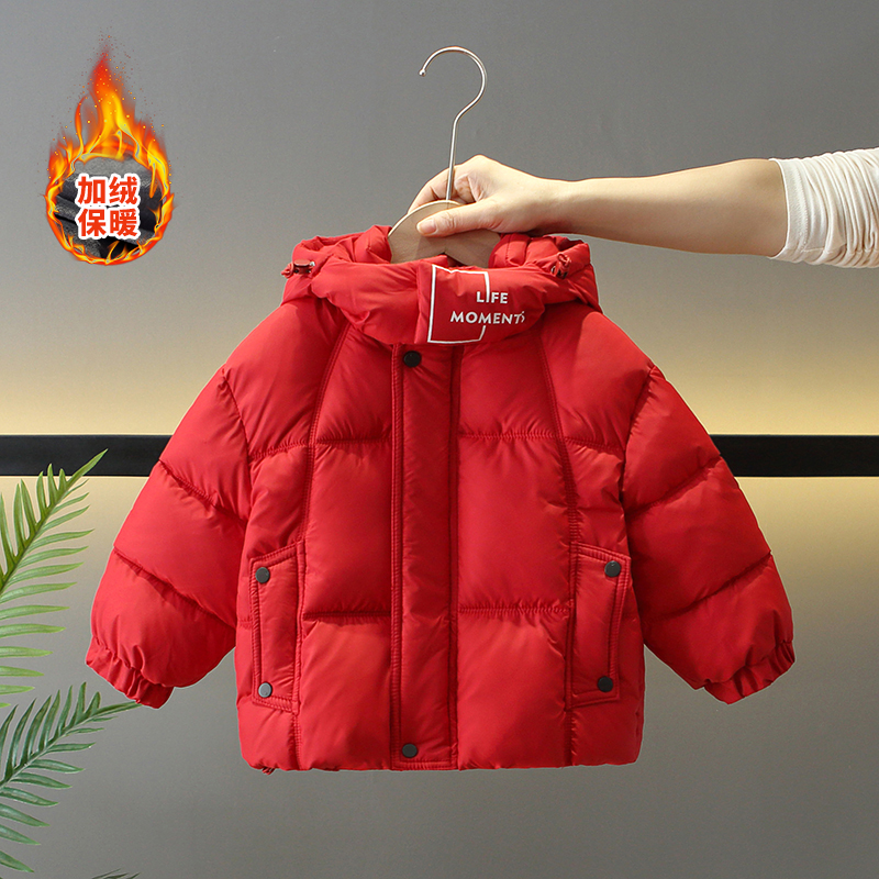 儿童防风棉服男童加厚保暖