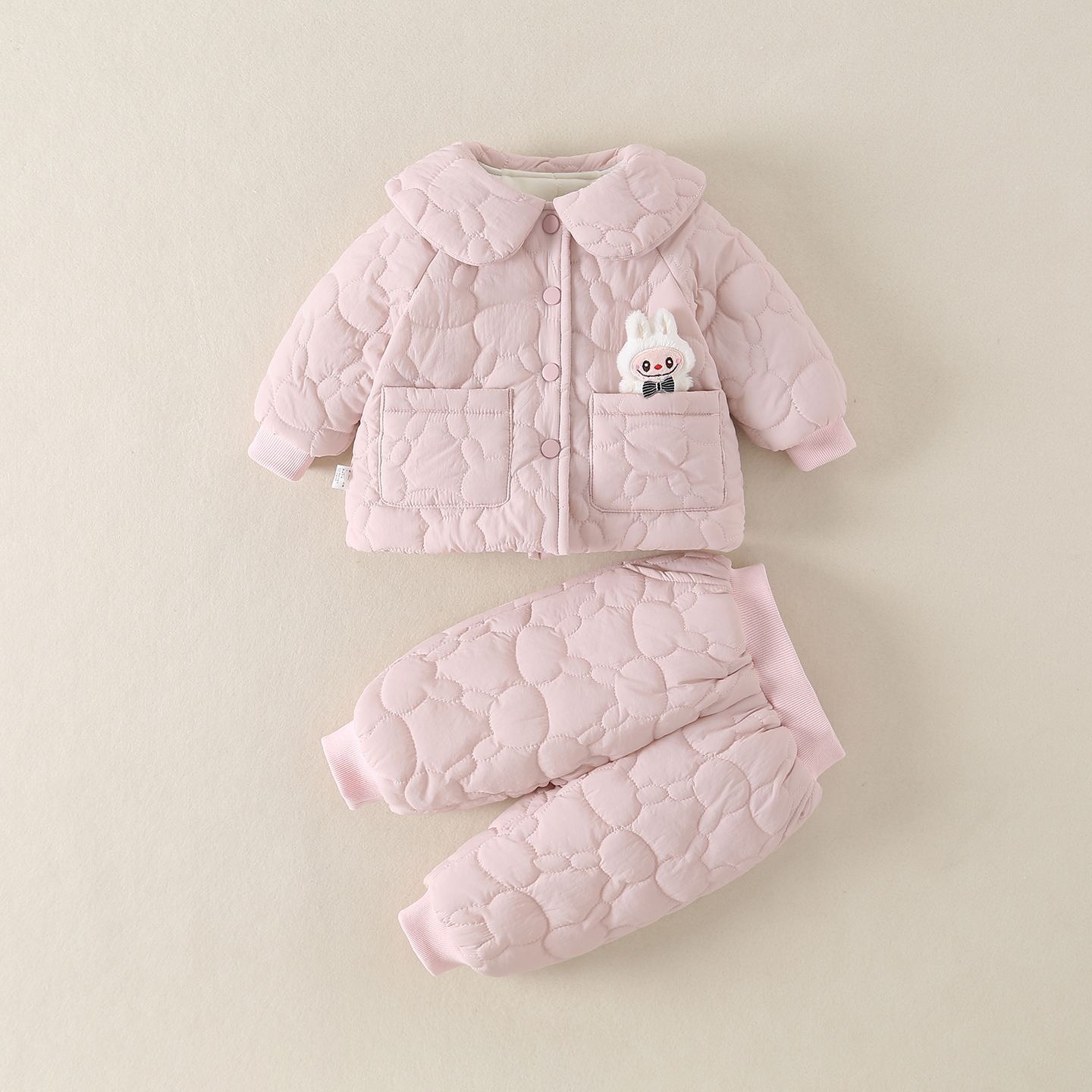 儿童棉服套装冬季女童宝宝加厚