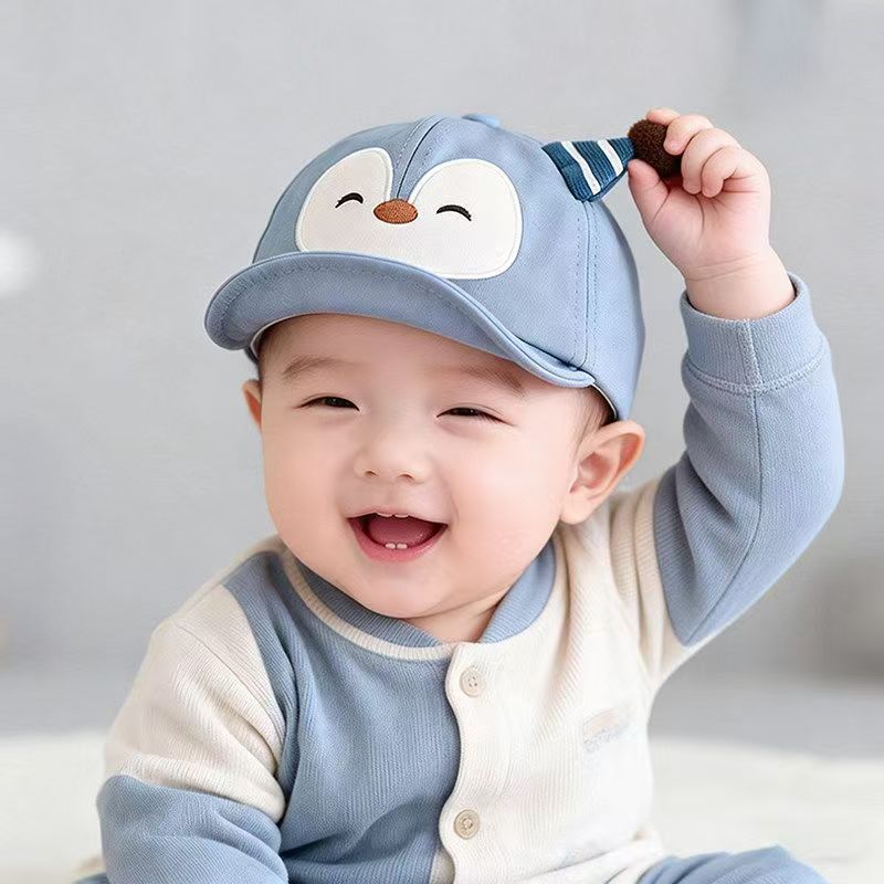 婴儿帽子夏季薄款防晒遮阳帽