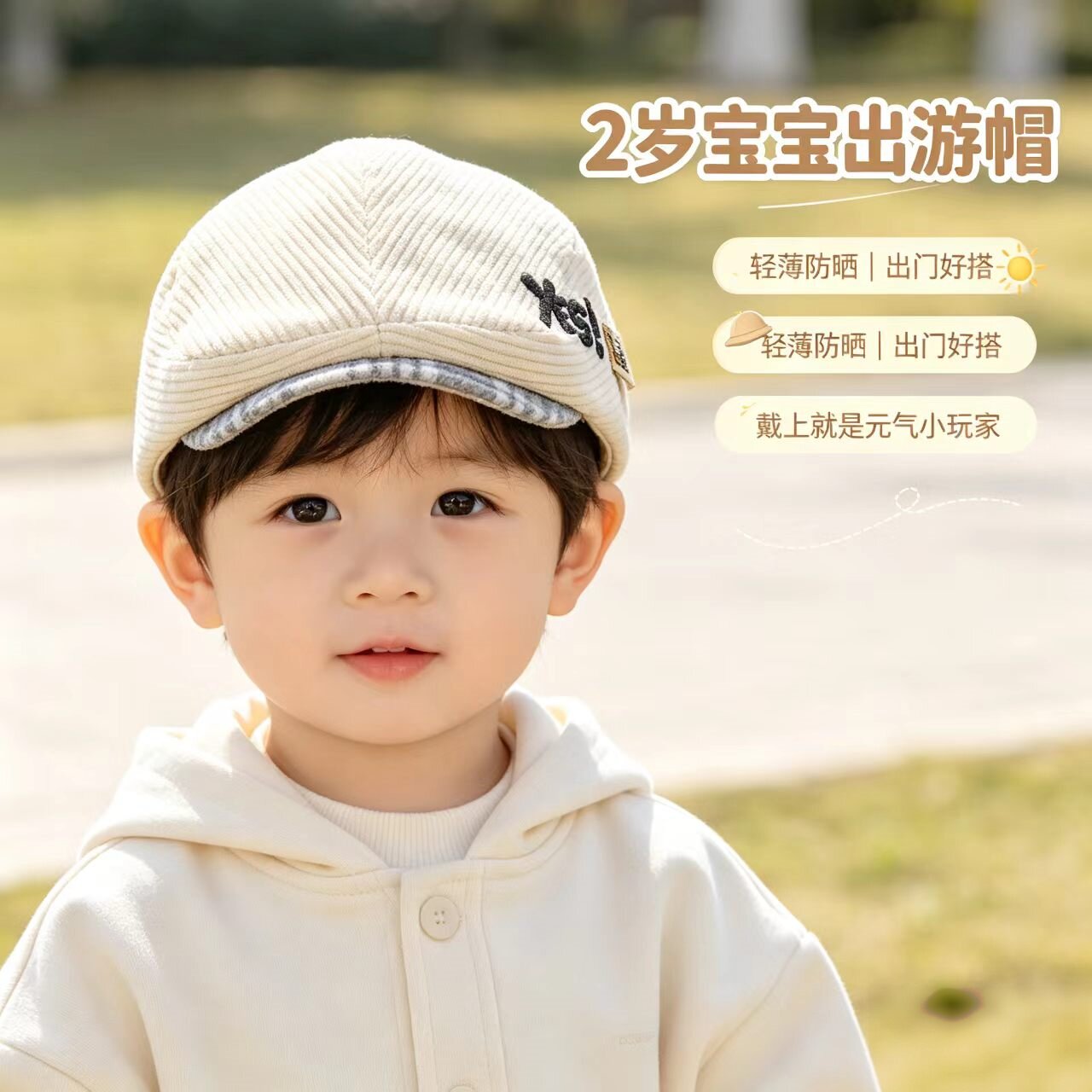 儿童帽子女童春秋鸭舌帽2026女孩