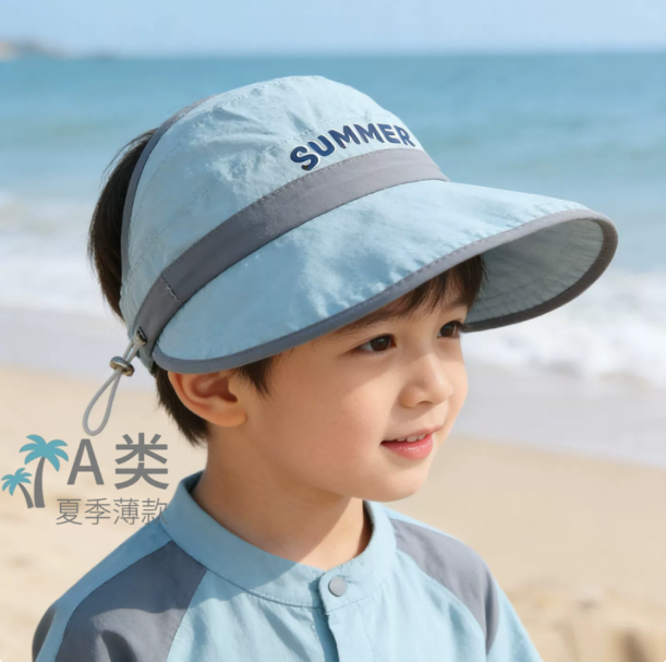 宝宝遮阳帽夏天男孩空顶