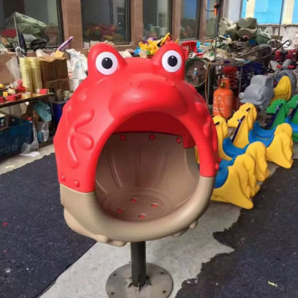 青蛙球形转椅  户外旋转椅子  儿童旋转椅子  户外儿童造型转椅