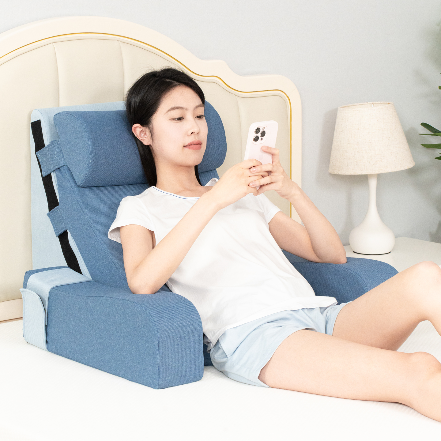 五件套可调节坐姿角度带扶手支撑