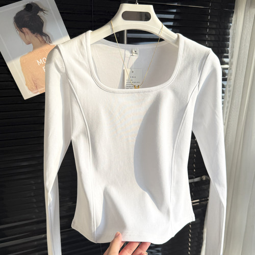 2025秋装新款正肩长袖T恤