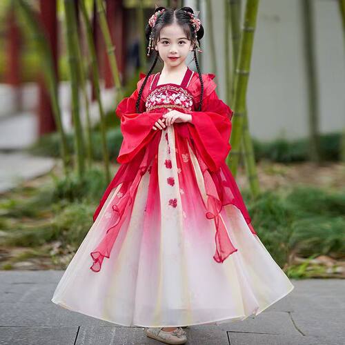 087哈哈家 女童夏季新款洋气国风超仙古装汉服