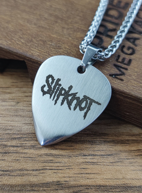 男女通用吊坠项链激光雕刻龙骨链