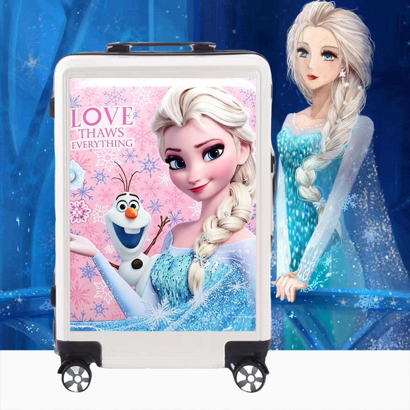 冰雪奇缘艾莎女孩密码拉杆箱