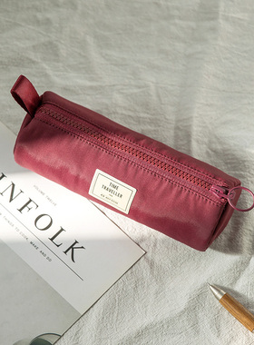 MUIS目意思防水尼龙简约设计感小众初中女生大容量笔袋文具袋笔盒