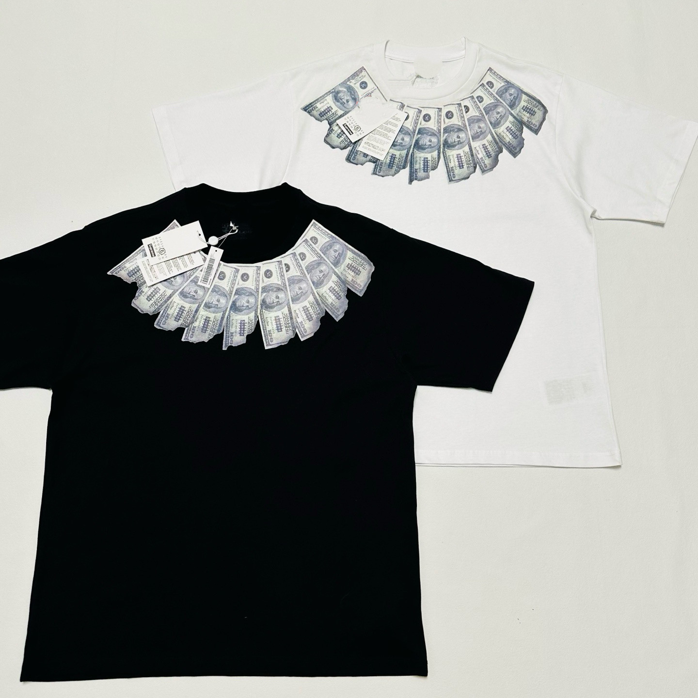 美金T恤 联名款 SS26 MONEY S/S TOP 羽毛印花短袖潮牌街头复古