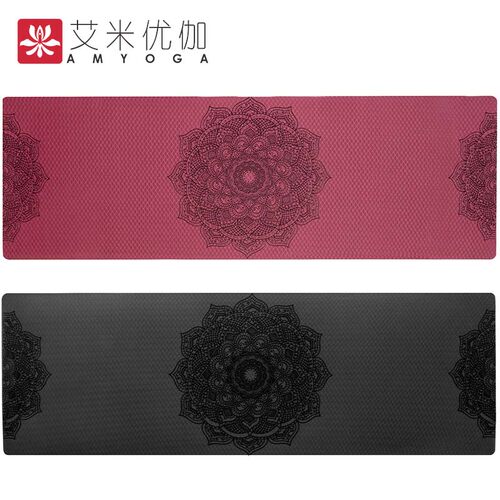 专业双色tpe加厚初学者健身垫