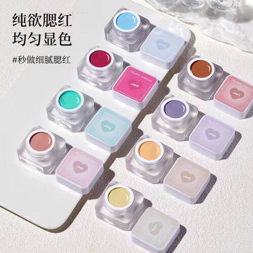 网红美甲腮红转印胶美甲专用