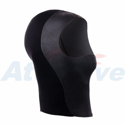 AturDive潜水头套简约黑色保暖浮潜帽套头潜水帽 礼品 皮面新品