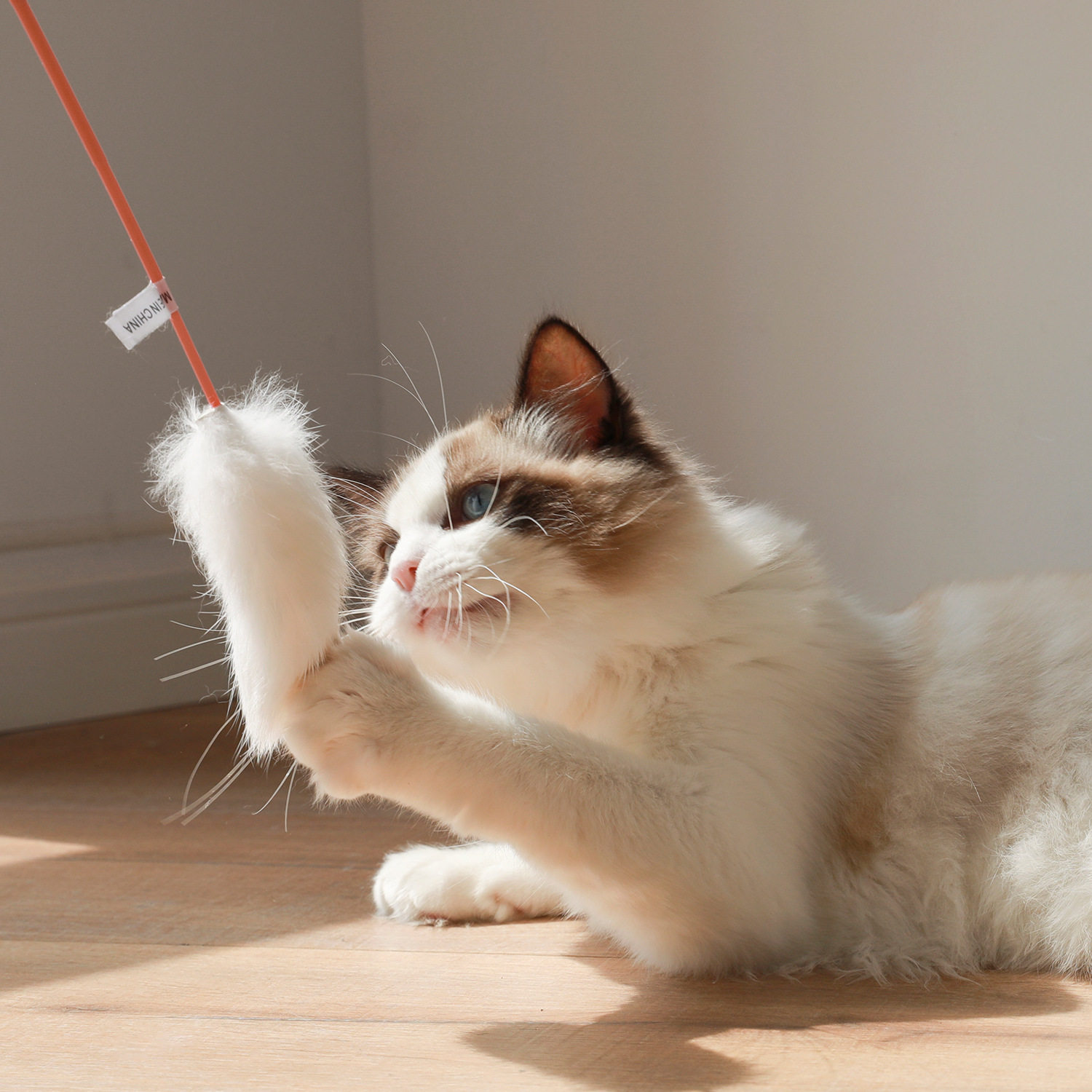 新款兔毛逗猫棒逗猫杆仙女逗猫咪用品梦幻棒可爱猫玩具耐咬自嗨玩