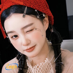 新娘头饰红色蕾丝帽子复古宫廷风大肠发圈蝴蝶结头饰结婚礼服配饰