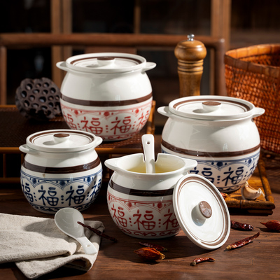 陶瓷福字猪景德镇油罐大容量