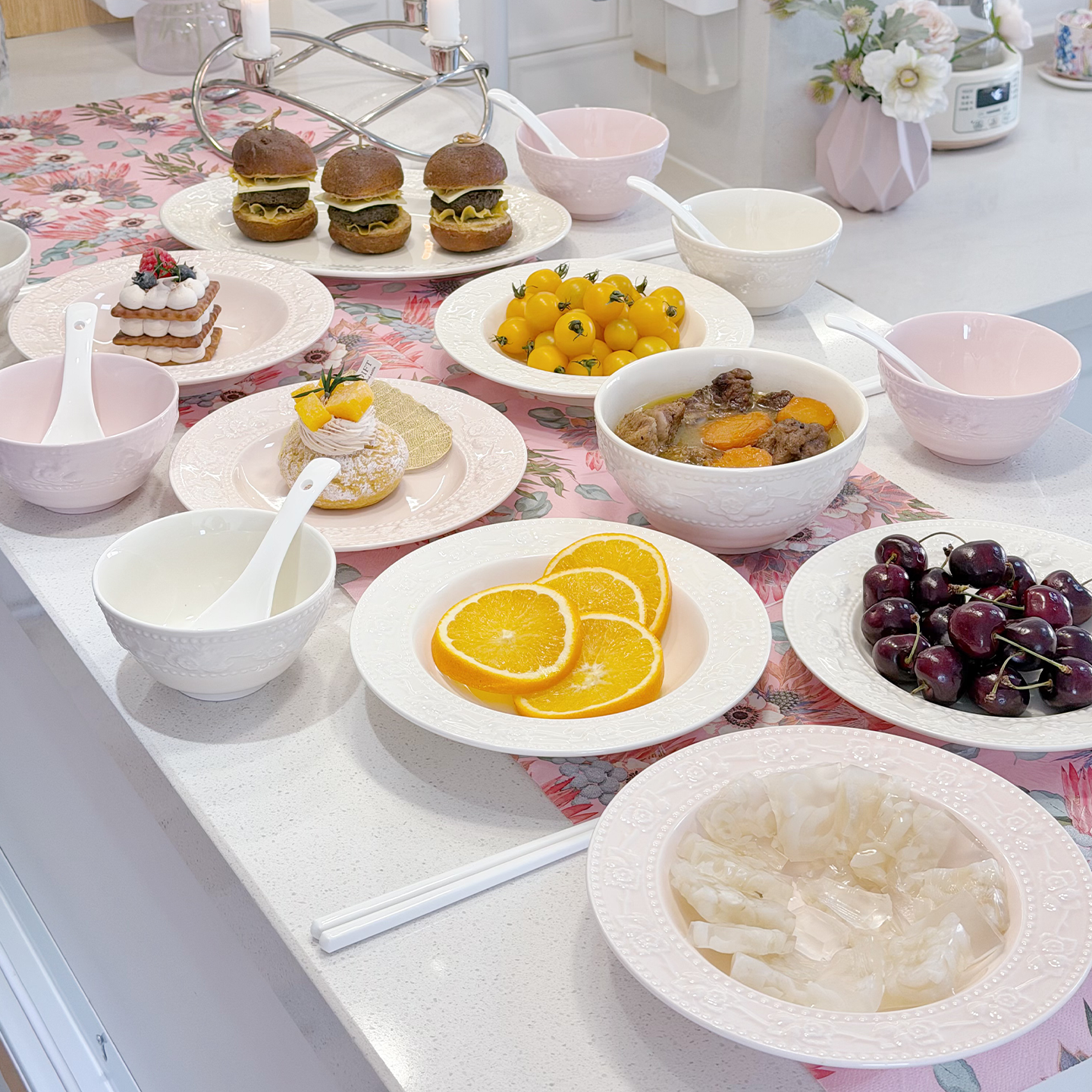 釉下彩2026新款碗碟套装家用法式奶油高温餐具高颜值碗盘乔迁碗具,餐饮具,碗,淘宝优惠券,粉丝福利购,淘宝优惠卷