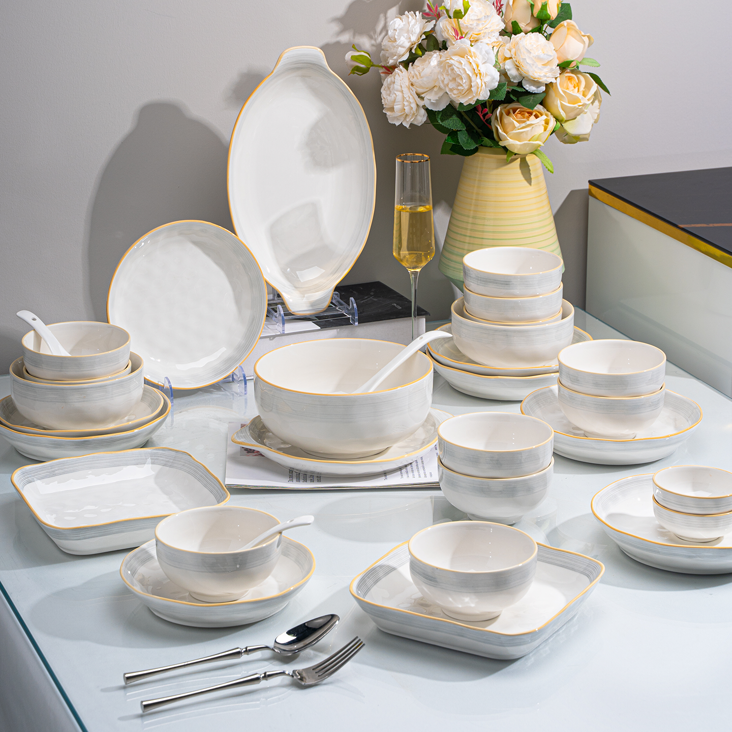 釉下彩餐具碗家用2025新款