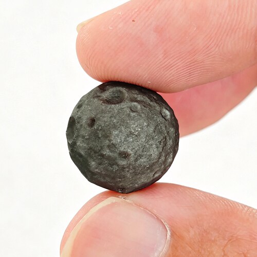 天然银曜石陨石坑珠子 DIY手工手链 银沙光泽 手串手作用珠