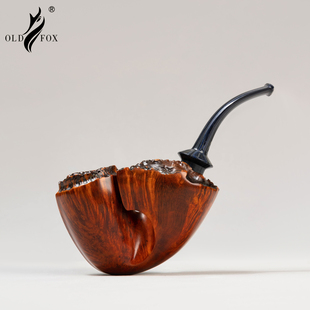 老狐狸一物一拍精品手工烟斗西班牙进口石楠木坎伯兰烟嘴总裁烟斗