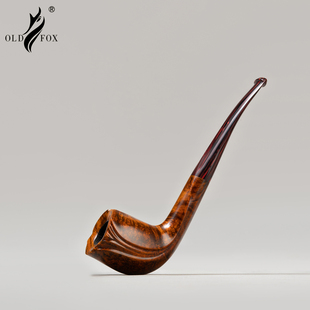 设计师款 雕刻大尺寸手工烟斗进口石楠木3mm过滤烟道硫化橡胶烟嘴