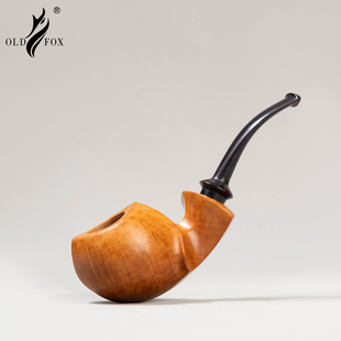 老狐狸一物一拍浅色手工烟斗西班牙进口石楠木3mm烟道坎伯兰烟嘴