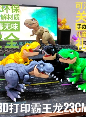 3d打印玩具霸王龙侏罗纪恐龙仿真模型可活动摆件手办儿童生日礼物