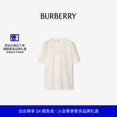 饰棉质T恤衫 81190801 格纹草书风格 徽标装 新款 BURBERRY男装