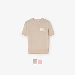 马术骑士徽标羊毛棉质混纺上衣 女装 BURBERRY 多色 24期免息