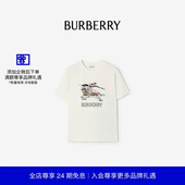 T恤衫 素描马术骑士徽标棉质 BURBERRY女装 81210381 礼物