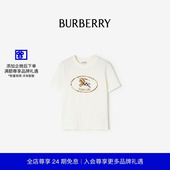 礼物 恤衫 BURBERRY女装 81263581 格纹骑士印章棉质