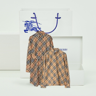 男装 格纹棉质衬衫 女装 式 BURBERRY 棉质衬衫 连衣裙 限定礼盒