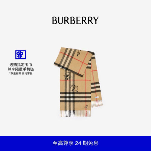 格纹Mates羊绒围巾BURBERRY