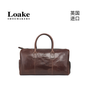 Loake英国进口男士 DEVON 复古商务大容量油蜡皮手提斜挎单肩箱包