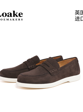 Loake英国进口新款经典乐福鞋男士商务休闲一脚蹬懒人皮鞋 COMO