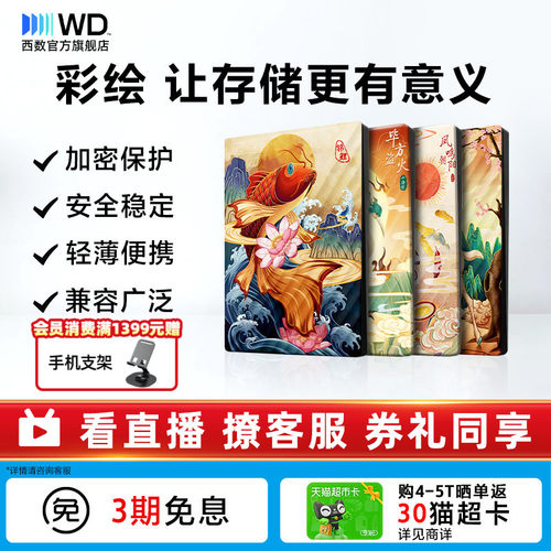 WD西部数据5T移动硬盘生肖祥瑞篇