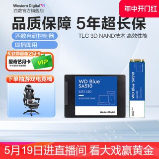 WD西数固态硬盘250g 500g 1t 2.5寸笔记本SSD 1tb台式电脑SA510