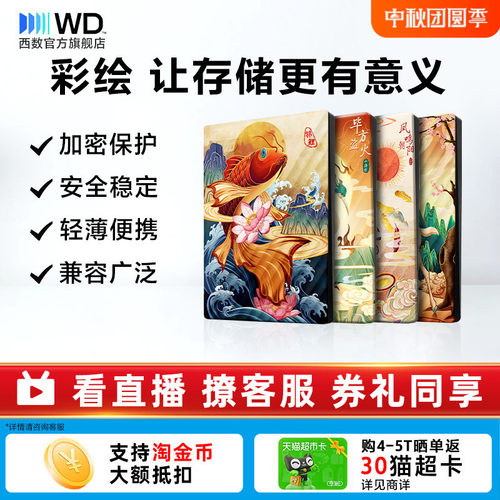 WD西部数据5T移动硬盘生肖祥瑞篇