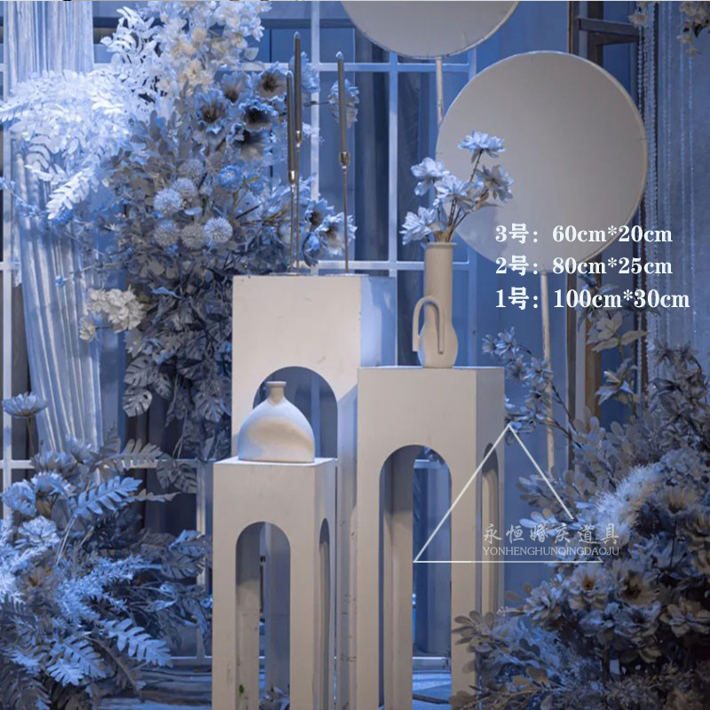 婚庆道具铁艺方形甜品台婚礼迎宾区婚纱摄影酒店橱窗装饰蛋糕摆件