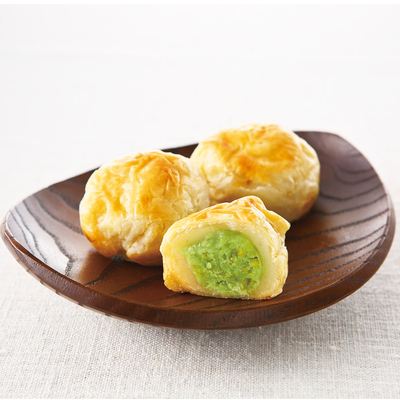 满200日本直邮【仙台甘仙堂】限定产品酥皮毛豆饼5个入 短赏