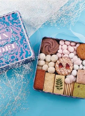 日本银座Gin no mori银の森招牌曲奇罐