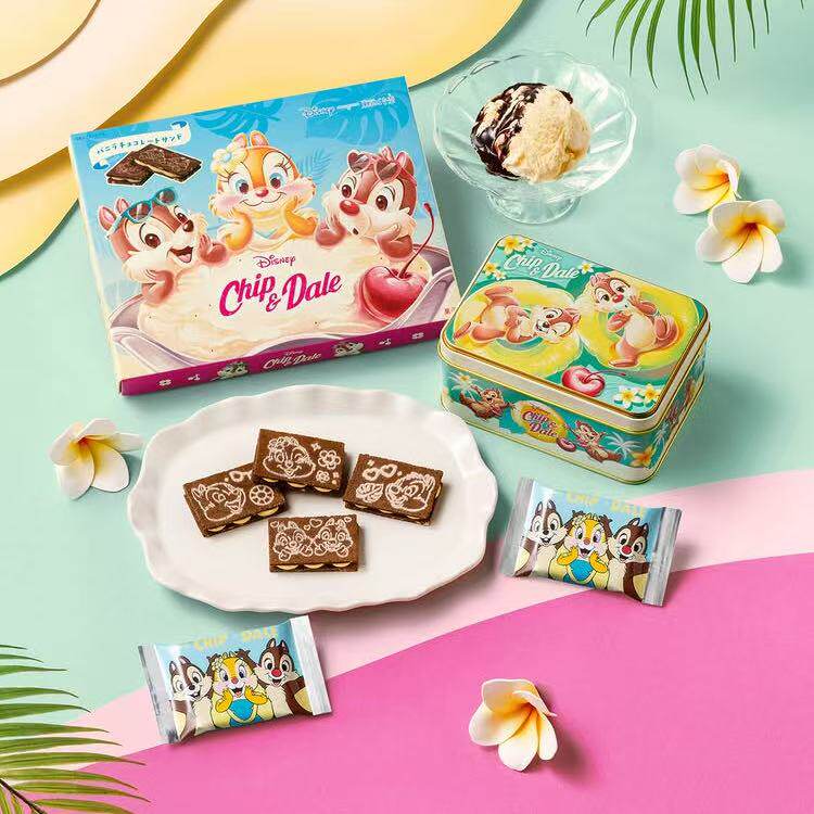 满200包直邮 日本TOKYO BANANA东京香蕉CHIP&DALE联名夹心饼干